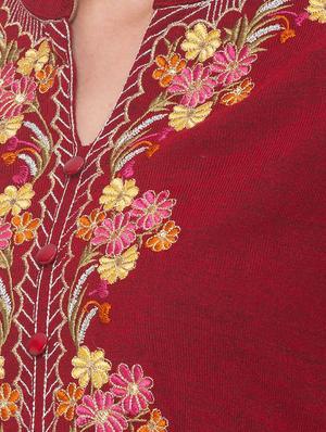 embroidered straight woolen kurta - 17208632 - Standard Image - 4