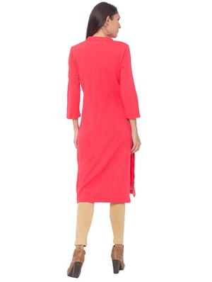 printed straight woolen kurta - 17208635 - Standard Image - 3