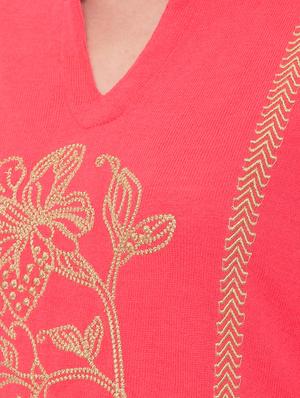 printed straight woolen kurta - 17208635 - Standard Image - 4