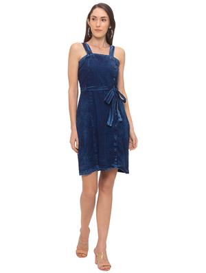tie front denim dress - 17208717 - Standard Image - 4