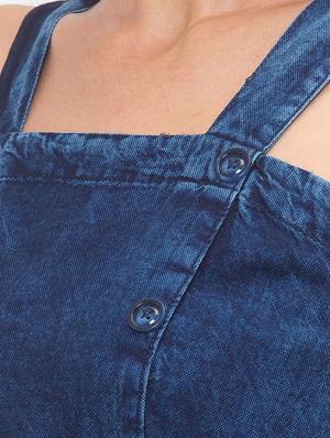 tie front denim dress - 17208717 - Standard Image - 5