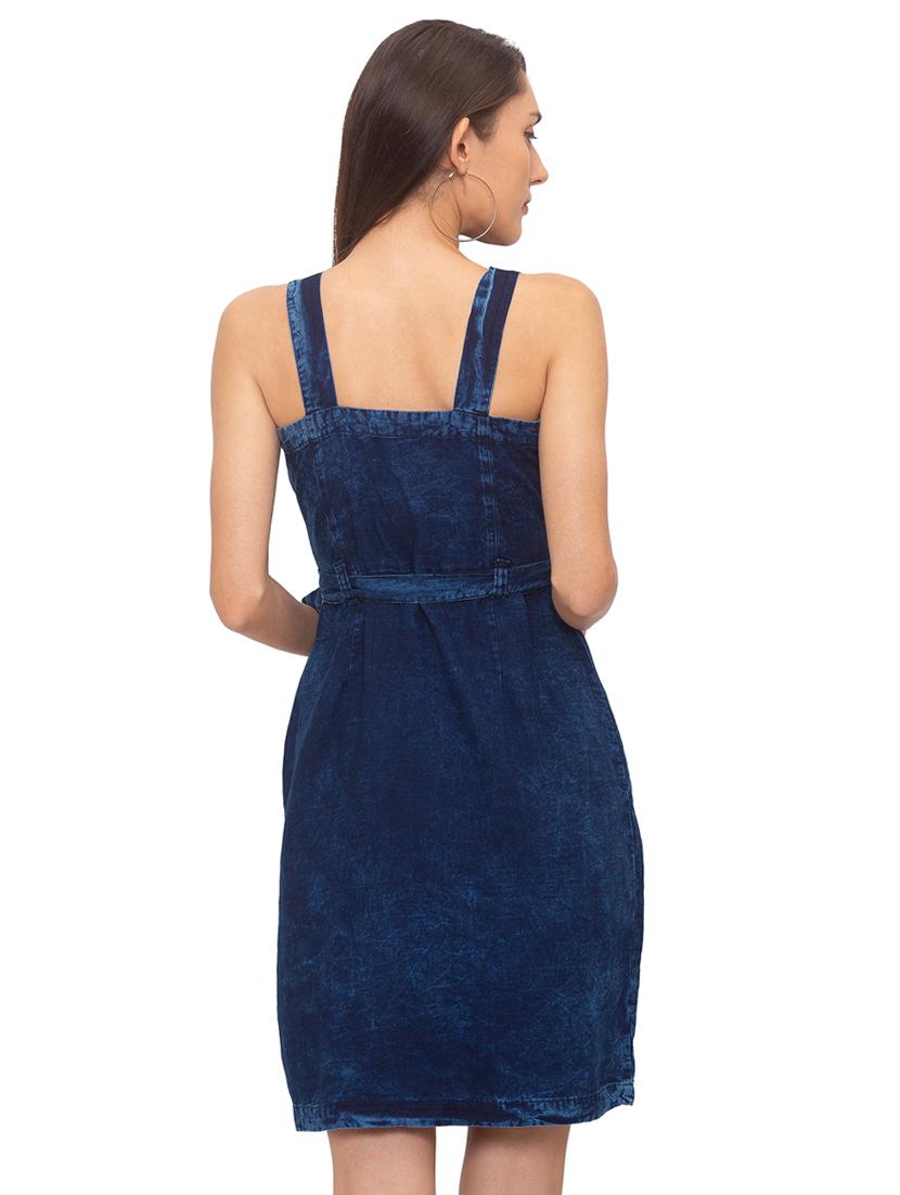tie front denim dress - 17208717 - Zoom Image - 3