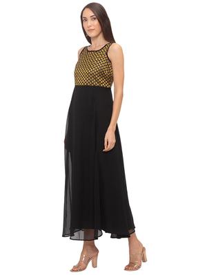 round neck maxi dress - 17208752 - Standard Image - 2