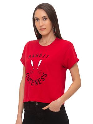 round neck printed tee - 17208785 - Standard Image - 2