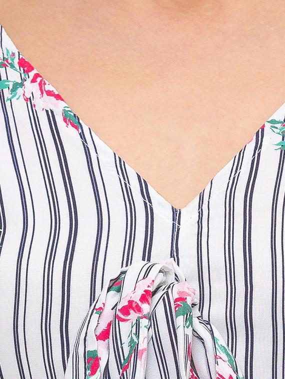 tie knot striped top - 17208867 - Zoom Image - 5