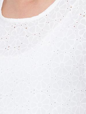 frilled sleeves schiffli top - 17208878 - Standard Image - 5