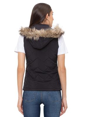 black polyester quilted & padded jacket - 17208890 - Standard Image - 3