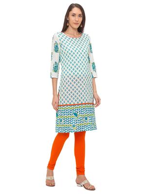 floral straight kurta - 17208918 - Standard Image - 4