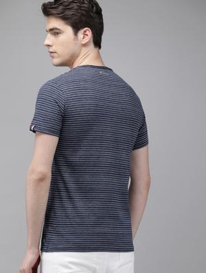 navy blue striped pocket t-shirt - 17209060 - Standard Image - 3