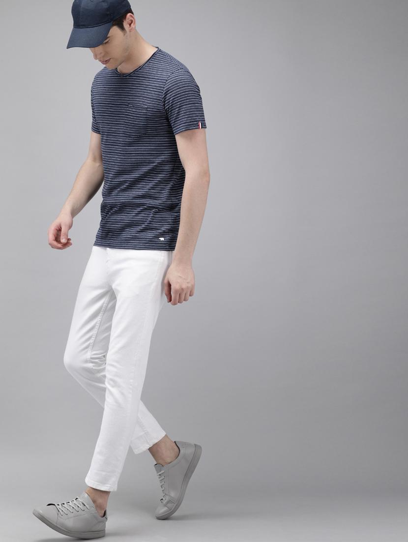 navy blue striped pocket t-shirt - 17209060 - Zoom Image - 4