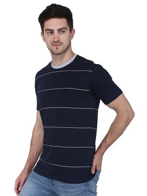 navy blue striped t-shirt - 17209215 - Standard Image - 2