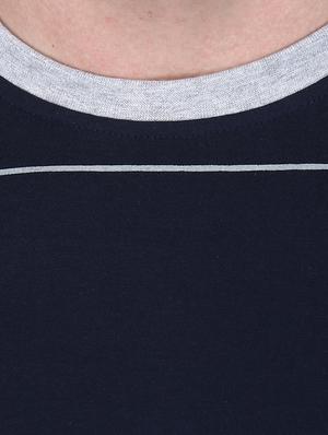 navy blue striped t-shirt - 17209215 - Standard Image - 5