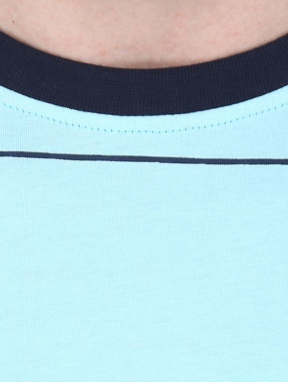 turquoise blue striped t-shirt - 17209217 - Zoom Image - 5
