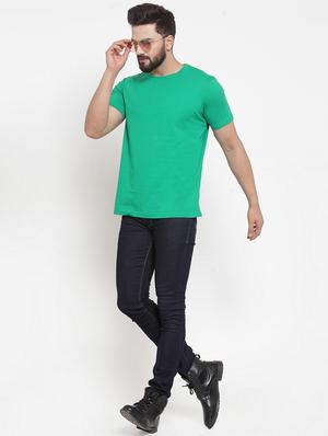 green solid t-shirt - 17209260 - Standard Image - 4