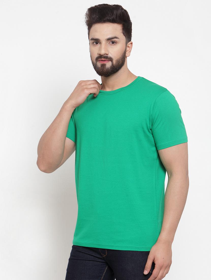 green solid t-shirt - 17209260 - Zoom Image - 2