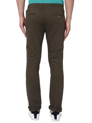 green textured flat front casual trouser - 17209295 - Standard Image - 3