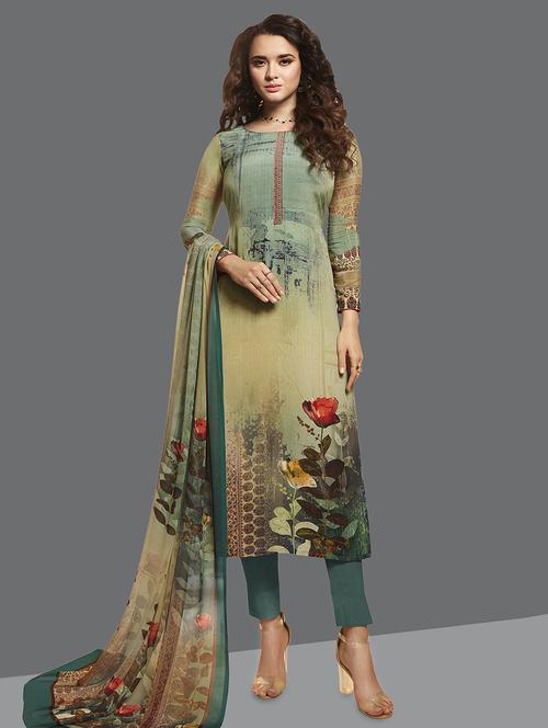 printed unstitched suit - 17209615 - Standard Image - 1