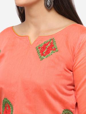 embroidered unstitched suit - 17209774 - Standard Image - 4