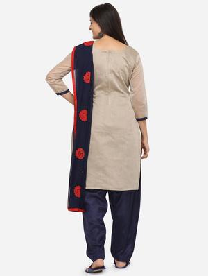 embroidered unstitched suit - 17209778 - Standard Image - 3