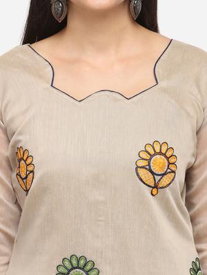 embroidered unstitched suit - 17209778 - Standard Image - 4