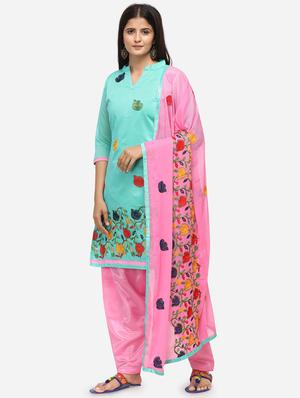 embroidered unstitched suit - 17209780 - Standard Image - 2
