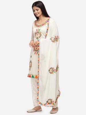 embroidered unstitched suit - 17209783 - Standard Image - 2