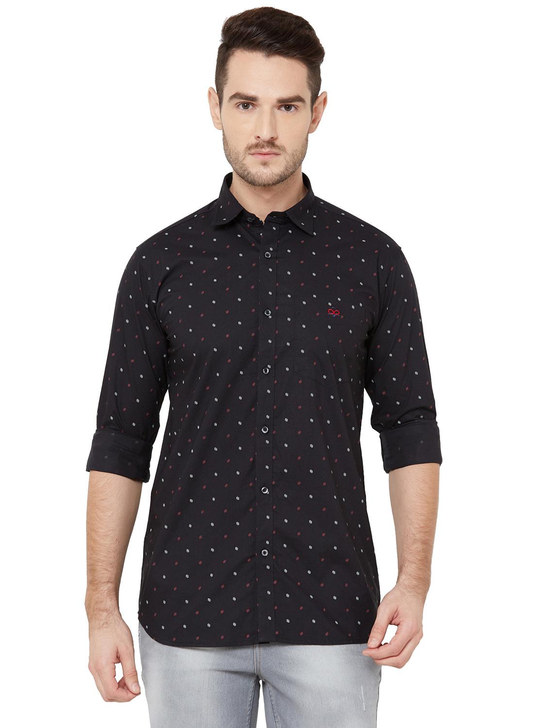 black printed casual shirt - 17210027 - Zoom Image - 1
