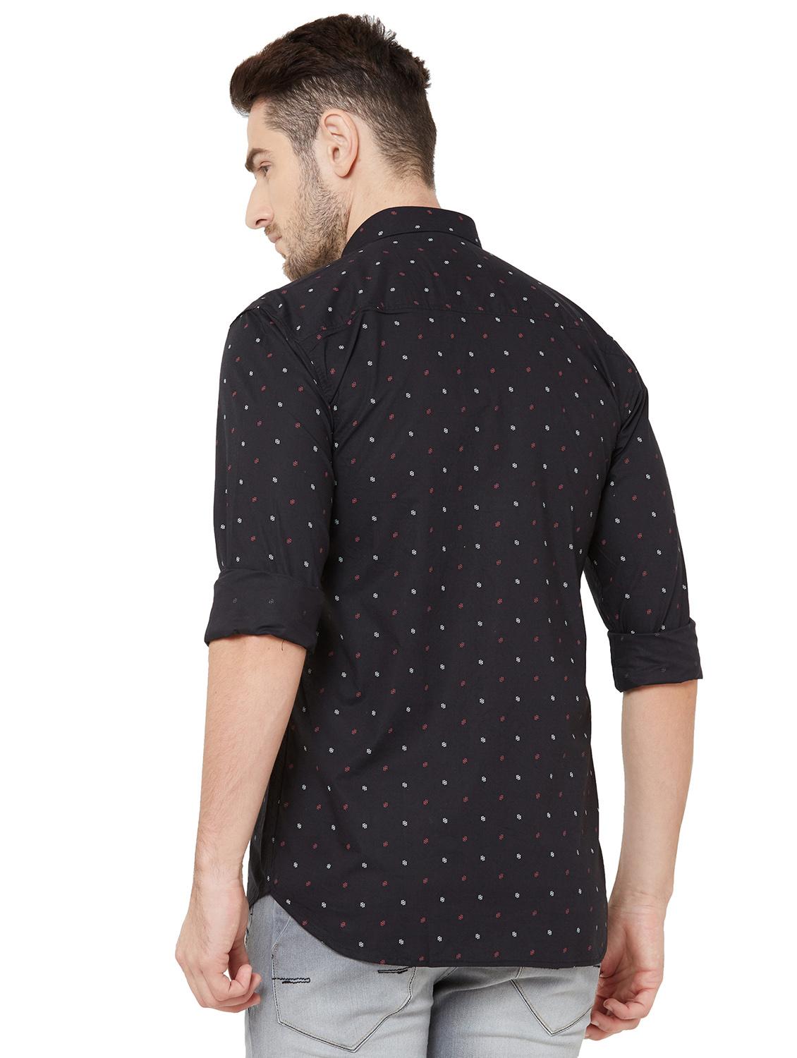 black printed casual shirt - 17210027 - Zoom Image - 3