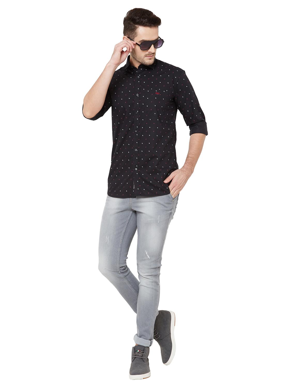 black printed casual shirt - 17210027 - Zoom Image - 4