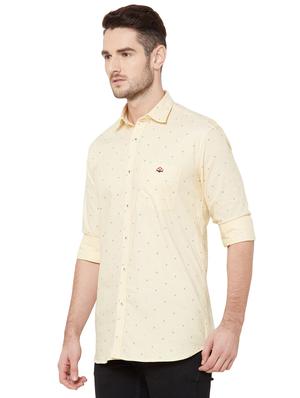 yellow printed casual shirt - 17210029 - Standard Image - 2