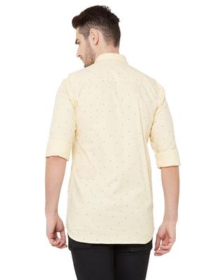 yellow printed casual shirt - 17210029 - Standard Image - 3