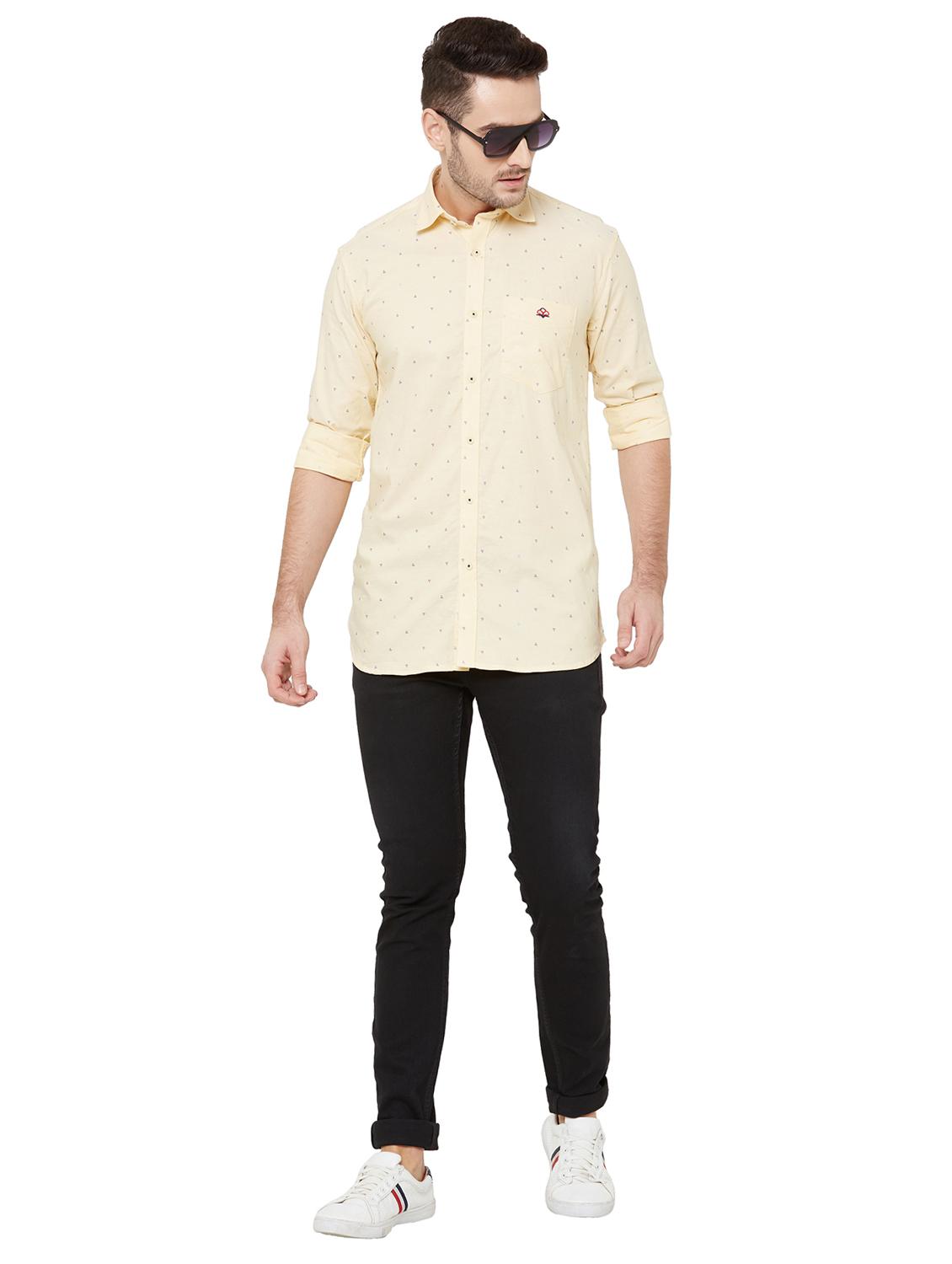 yellow printed casual shirt - 17210029 - Zoom Image - 4