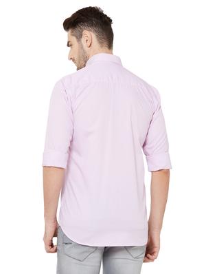 pink striped casual shirt - 17210063 - Standard Image - 3