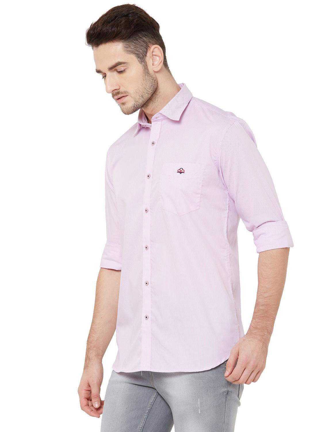 pink striped casual shirt - 17210063 - Zoom Image - 2