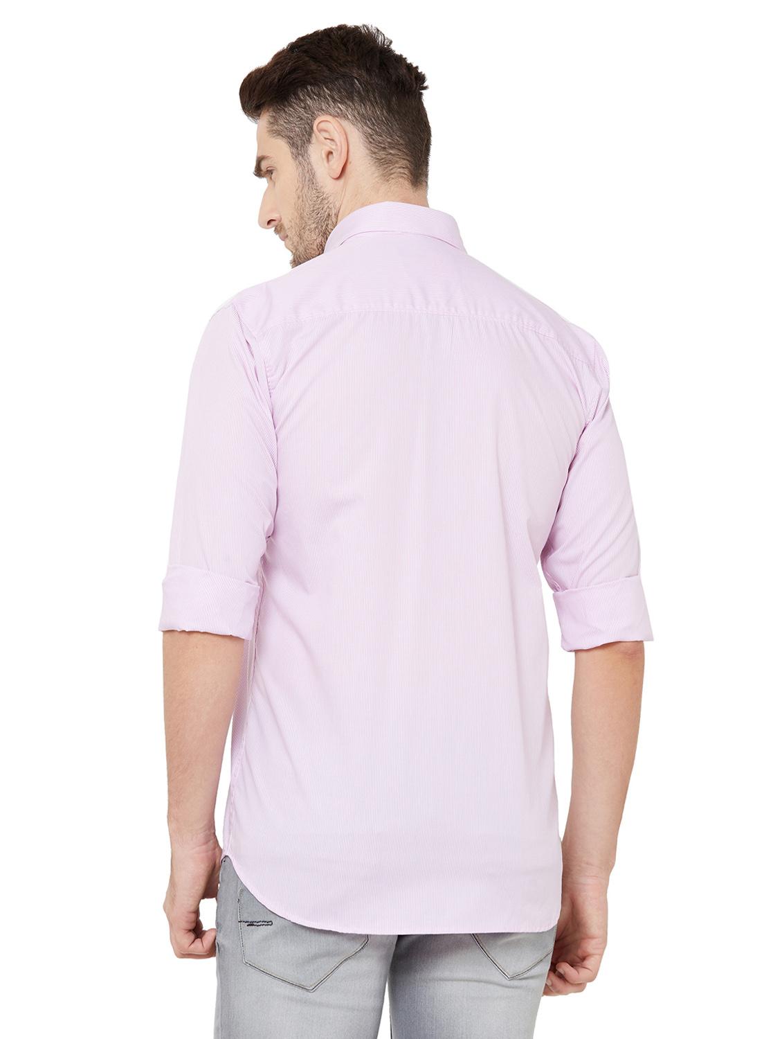 pink striped casual shirt - 17210063 - Zoom Image - 3