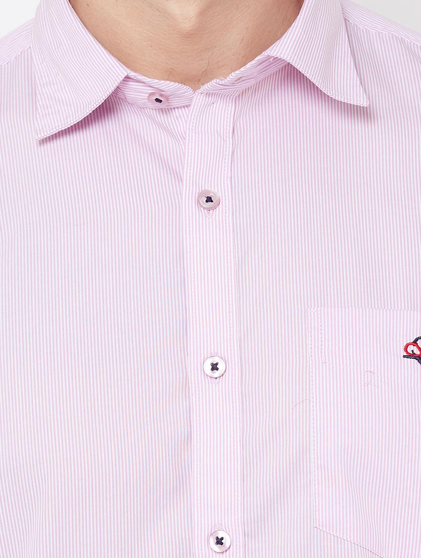 pink striped casual shirt - 17210063 - Zoom Image - 5