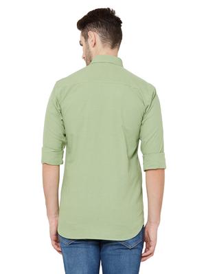 green checkered casual shirt - 17210064 - Standard Image - 3