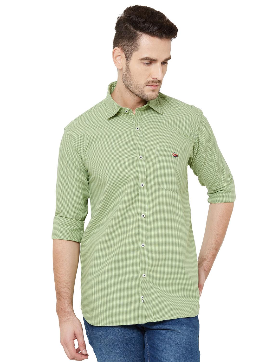 green checkered casual shirt - 17210064 - Zoom Image - 1