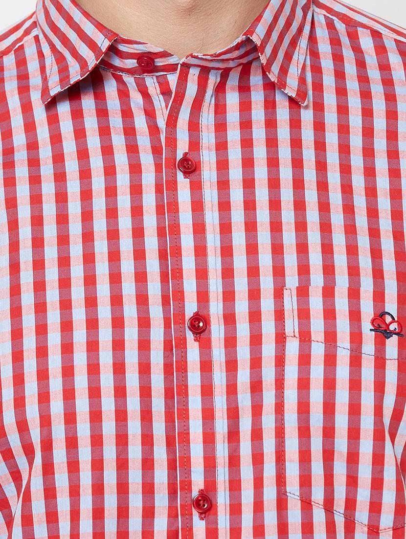 red checkered casual shirt - 17210065 - Zoom Image - 5