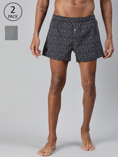 multi colored printed boxers combo - 17210317 - Standard Image - 1