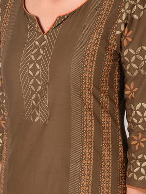 block print straight kurta - 17210371 - Standard Image - 4