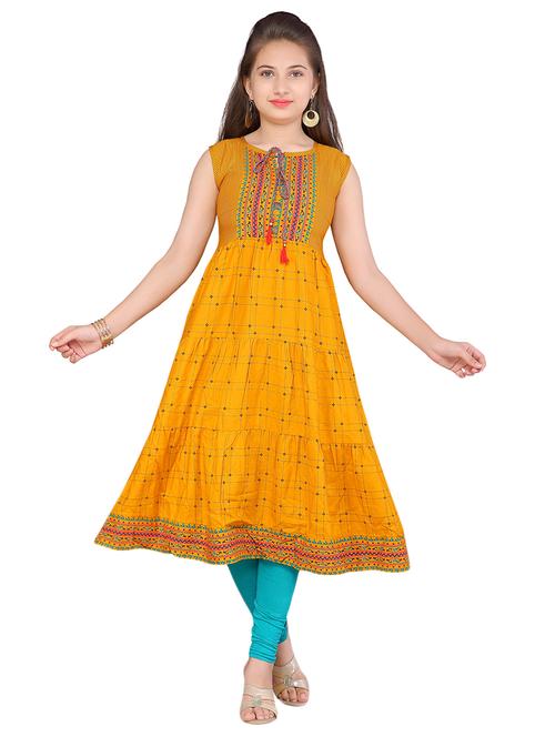 yellow cotton suit set - 17210394 - Standard Image - 1