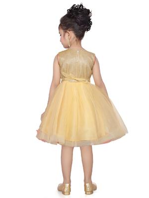 yellow net frock - 17210398 - Standard Image - 3