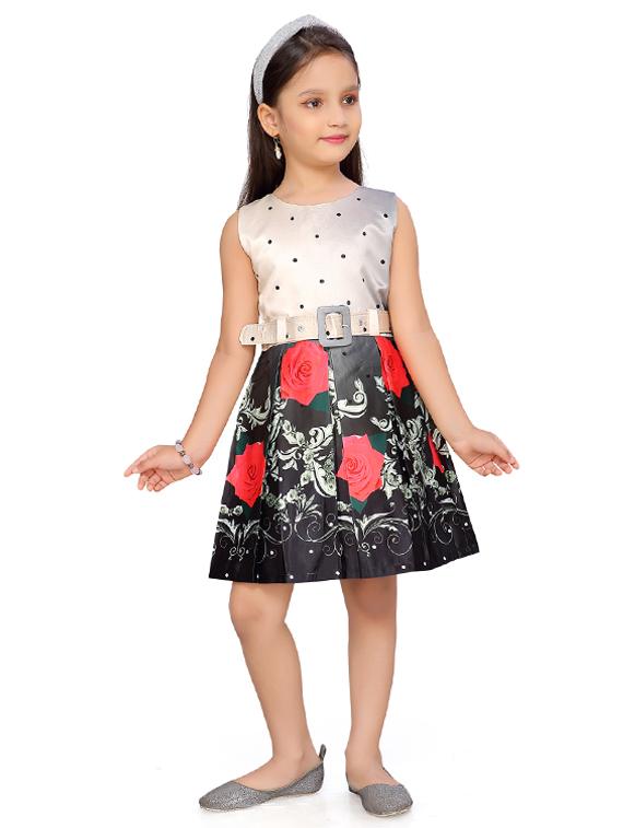 red satin frock - 17210405 - Zoom Image - 1