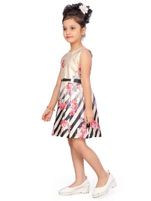 gold satin frock - 17210408 - Standard Image - 2