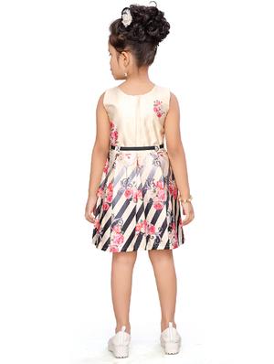 gold satin frock - 17210408 - Standard Image - 3