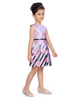 purple satin frock - 17210409 - Standard Image - 2