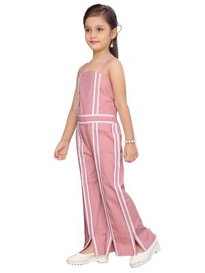 pink cotton full length jumpsuit twin sets & jump suit - 17210418 - Standard Image - 2