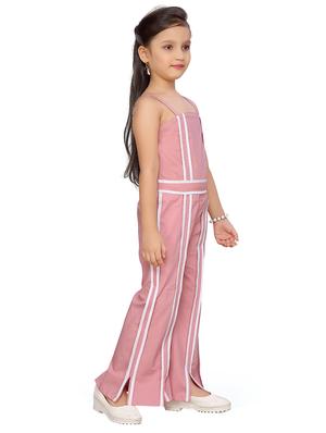 pink cotton full length jumpsuit twin sets & jump suit - 17210418 - Standard Image - 3
