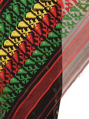 self design jamdani saree - 17210442 - Standard Image - 3